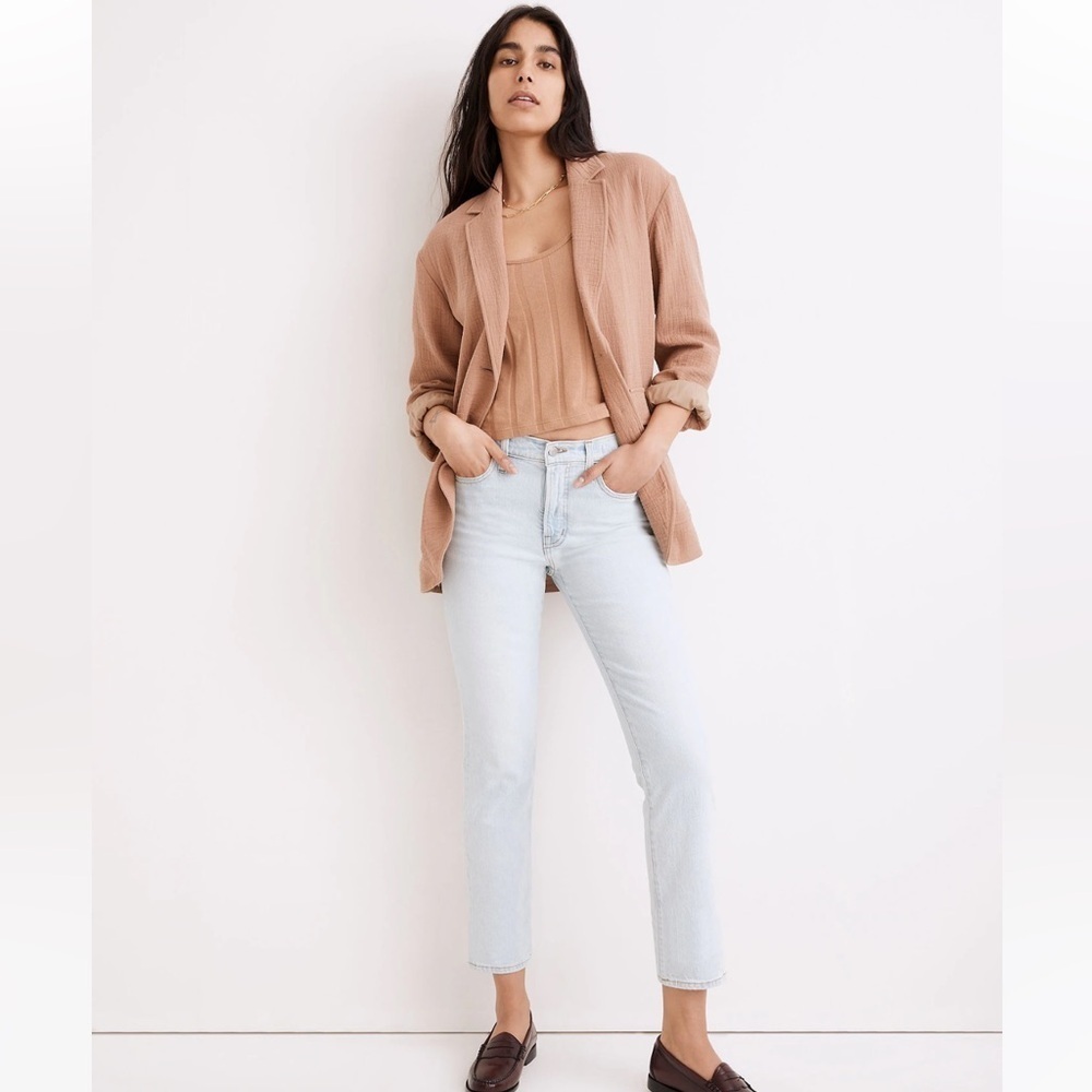 Madewell The Mid-Rise Perfect Vintage Jean in Fitzgerald Wash size 23